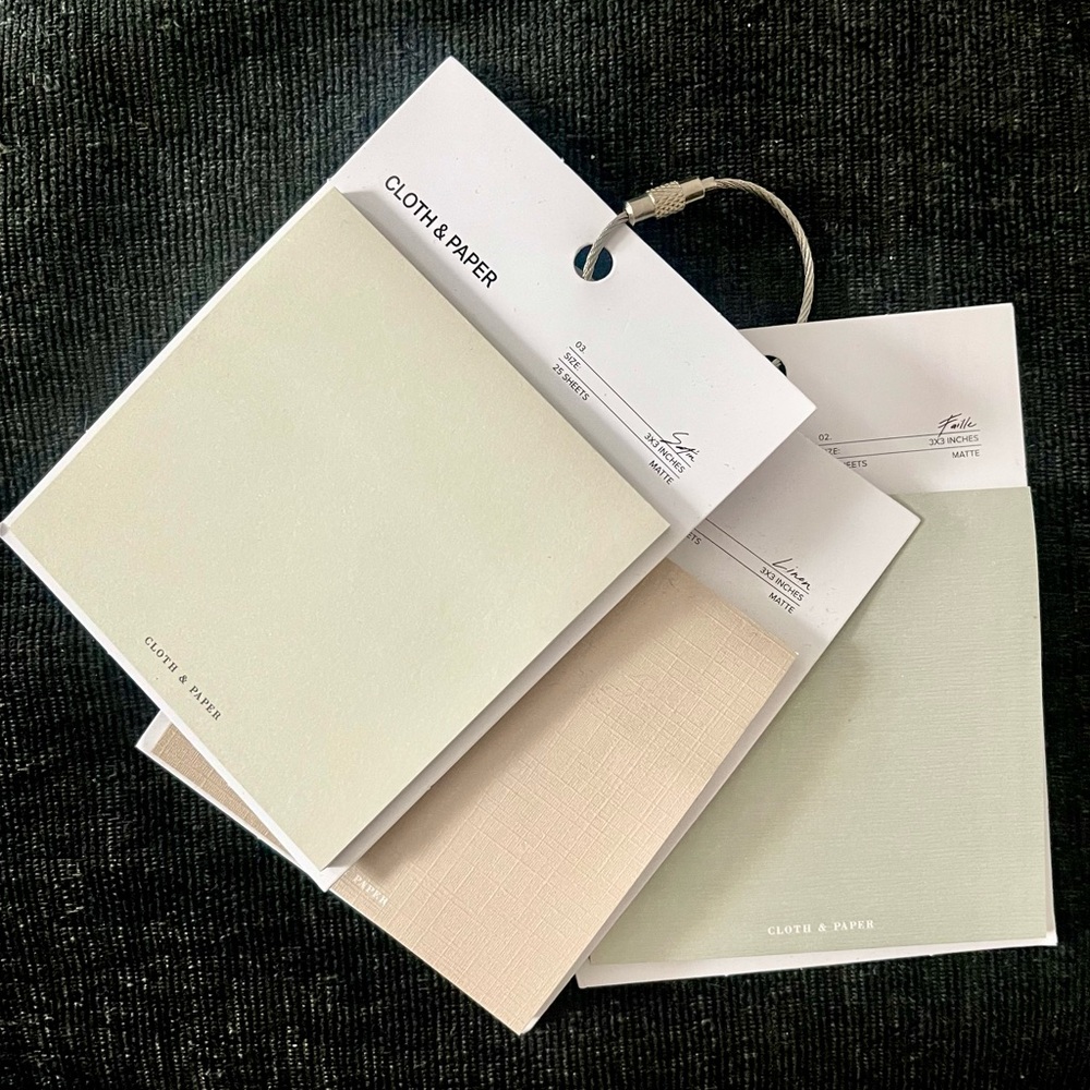 Cloth & Paper - Sticky Note Swatches